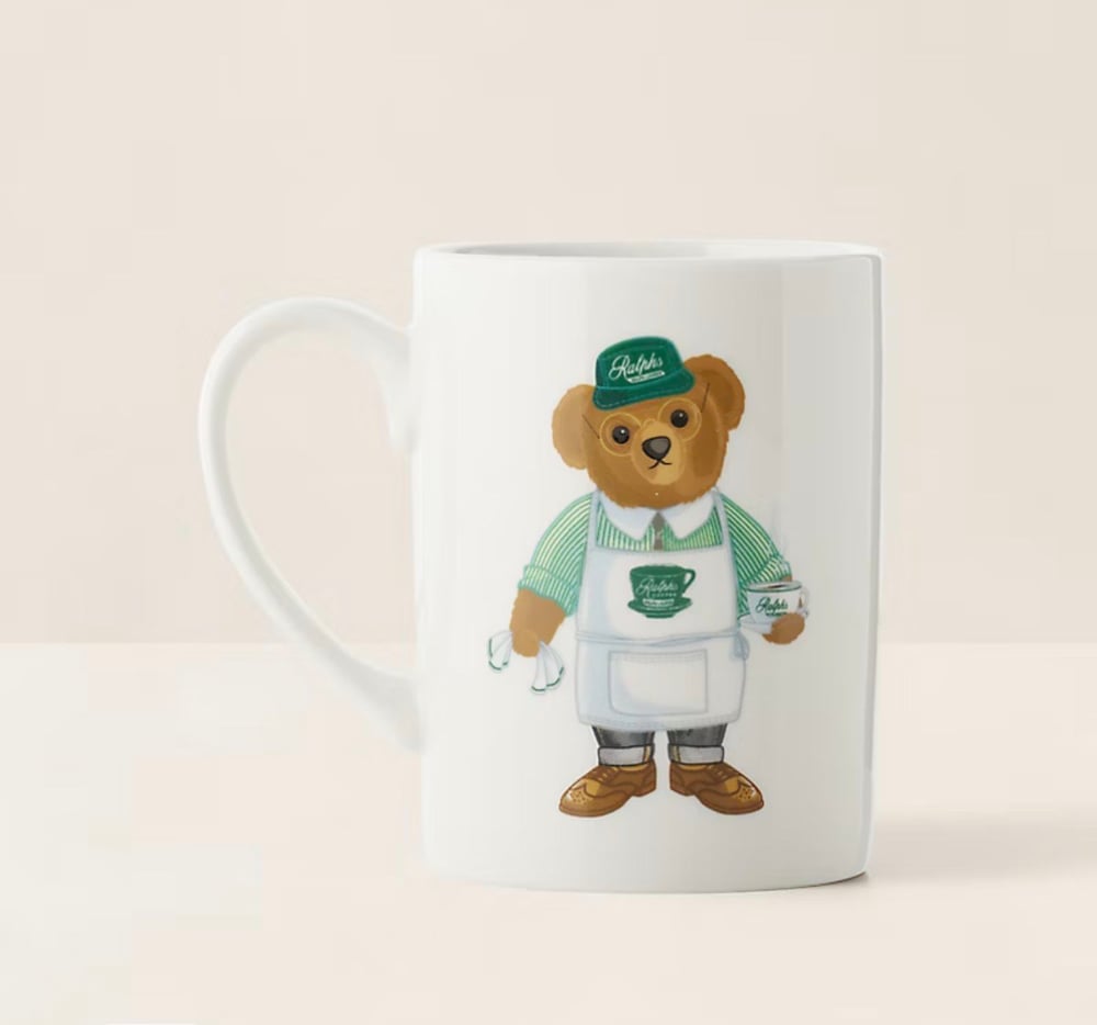 Teddy Bear Green Seramik Kupa