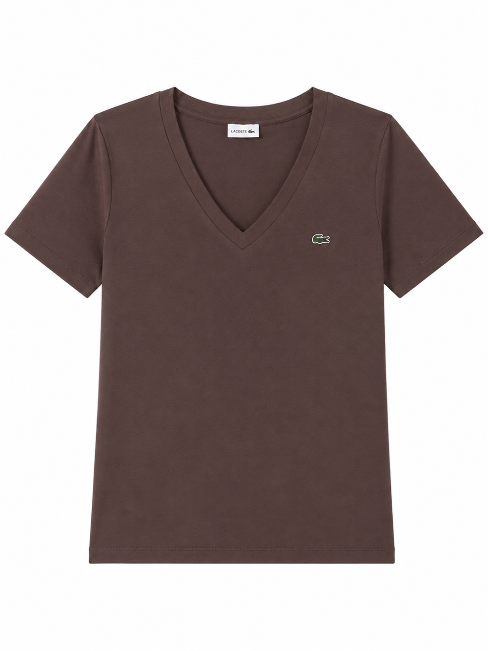 V Yaka Lcs Kahve Tshirt