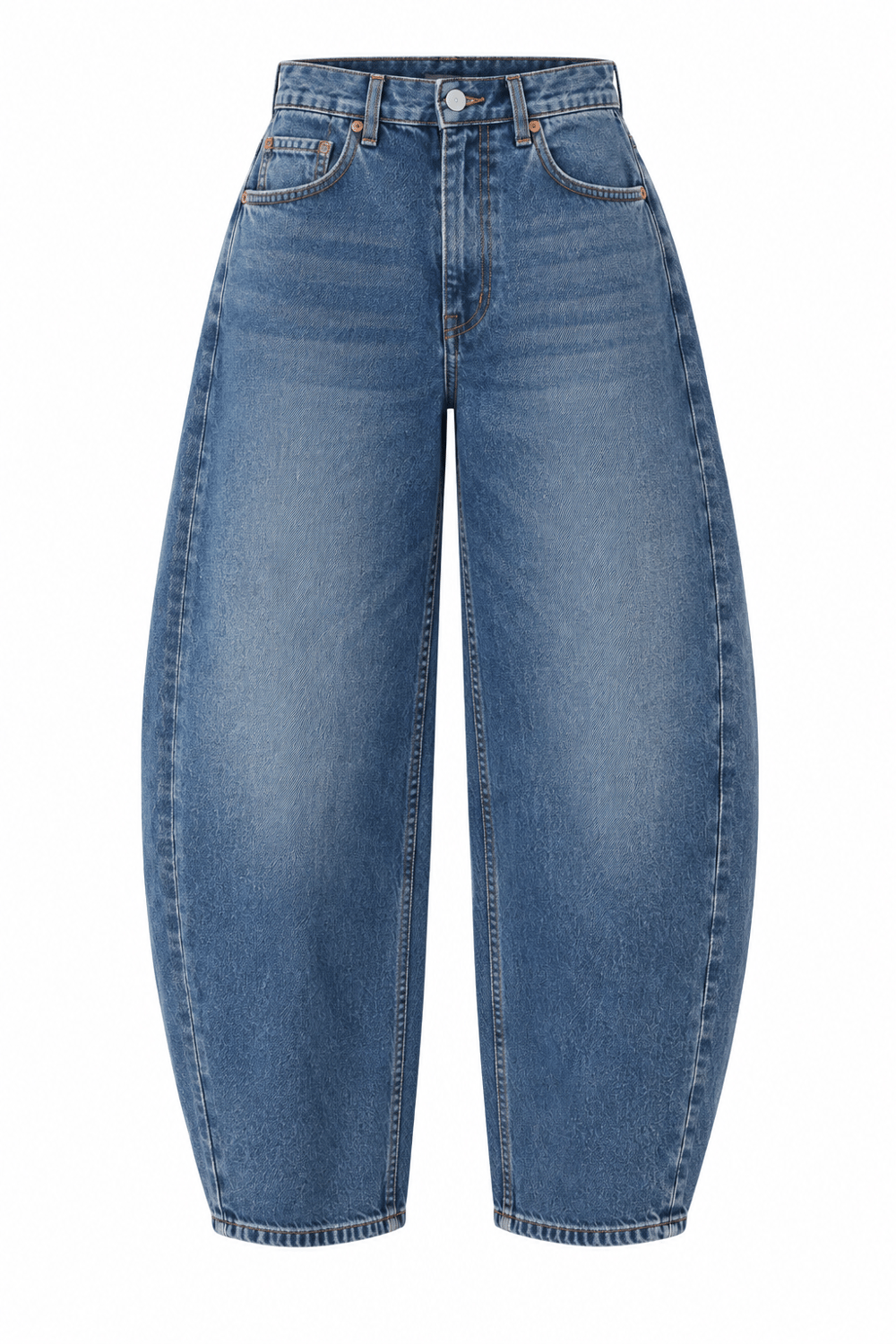 Velvet Yıkamalı Barrel Denim