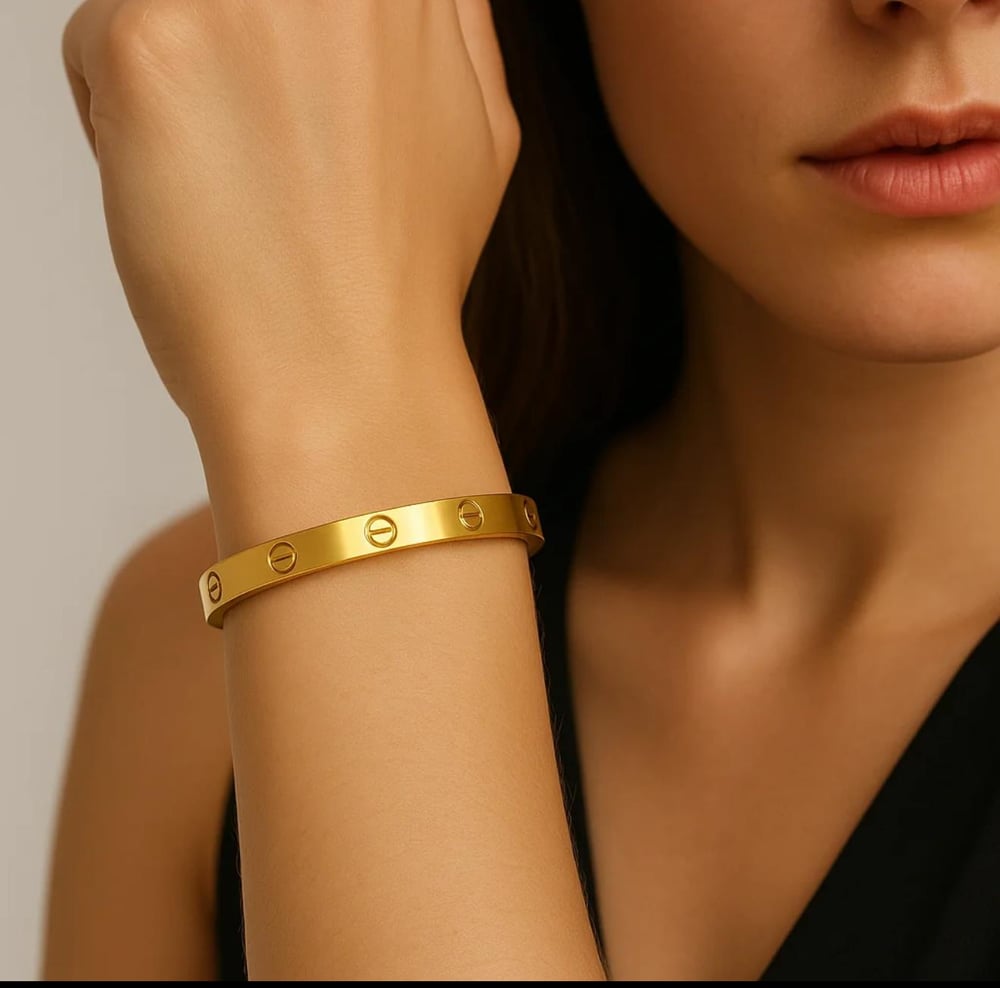 Vida Detaylı Çelik Bilezik