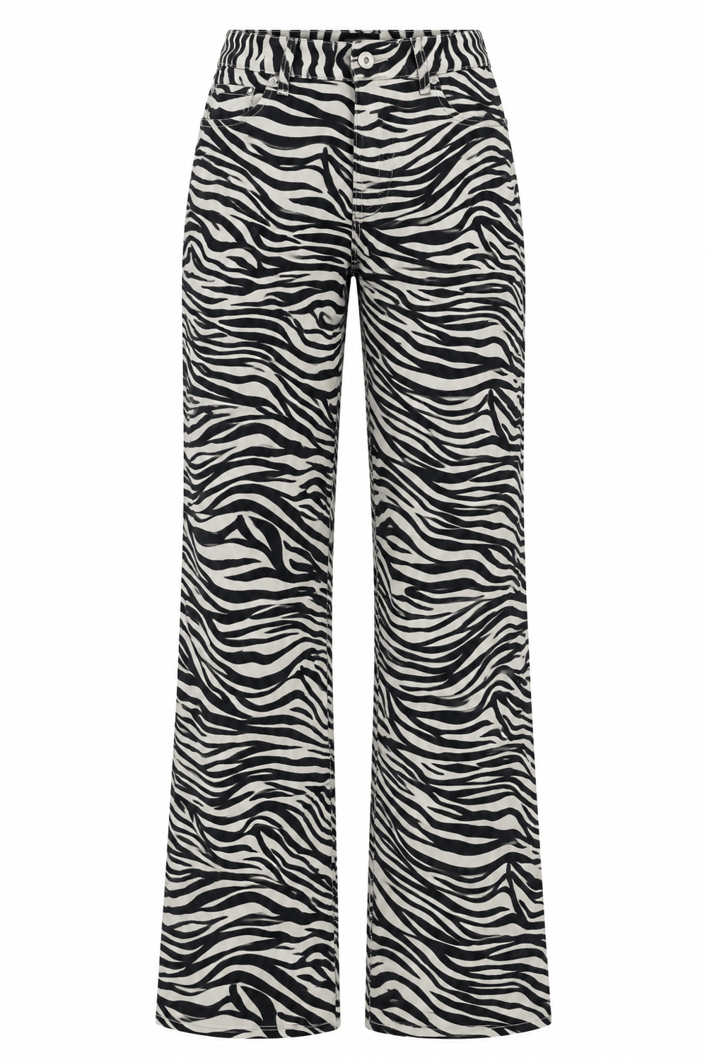 Zebra Yüksek Bel Jean