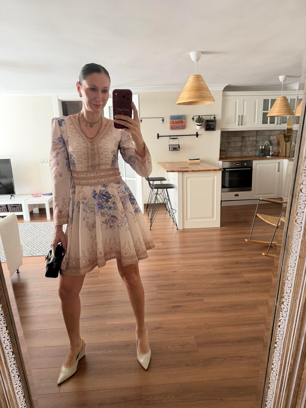 Zimmer Keten V Yaka Premium Elbise