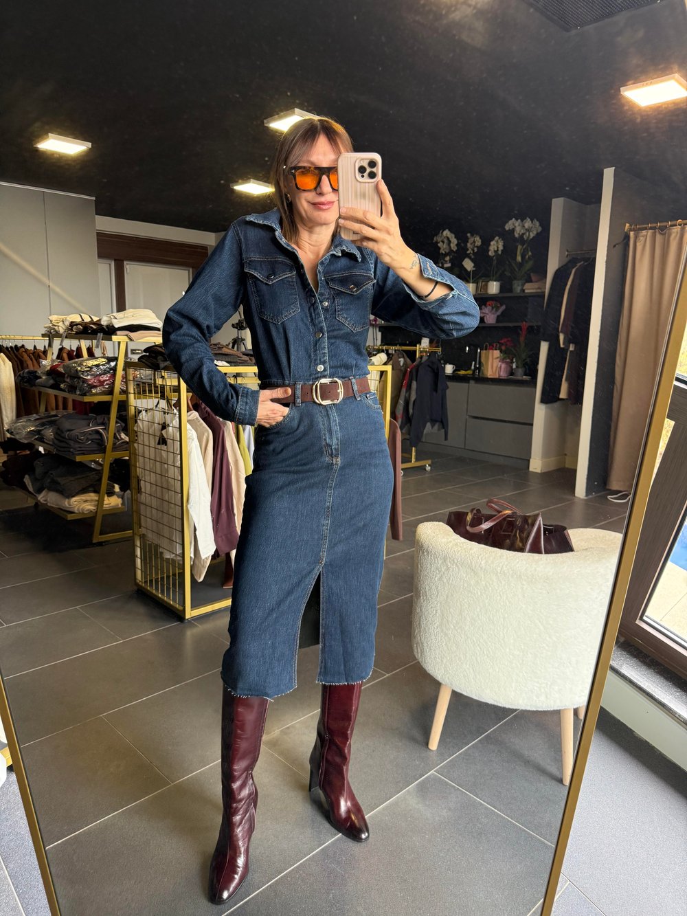 Zr Denim Elbise