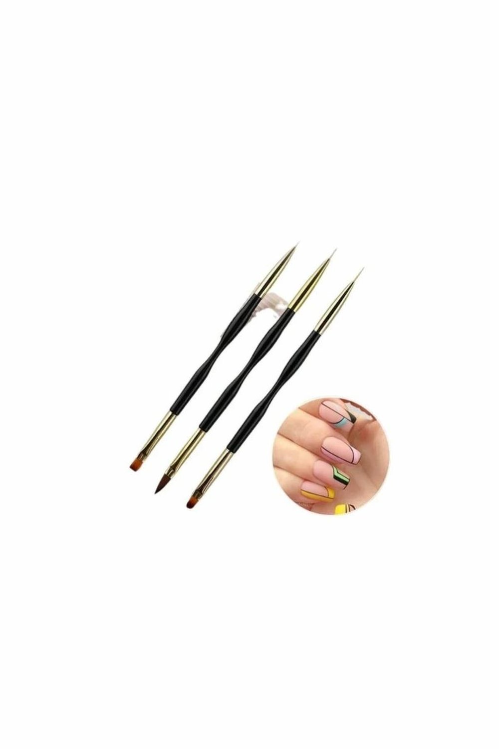 Nail Art Fırçası 3'Lü