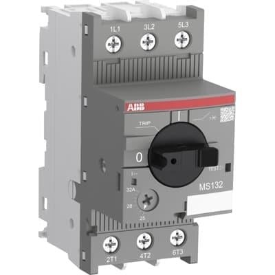 ABB 1SAM350000R1014 - Motor Koruma Şalteri, 20  - 25 A.   11 Kw. 50 Ka. Mandallı Ms132