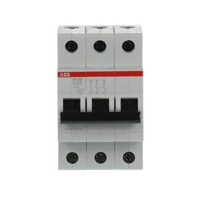 ABB 2CDS213001R0204 - Otomatik Sigorta,  C  3 X 20A,        6 Ka  Sh203