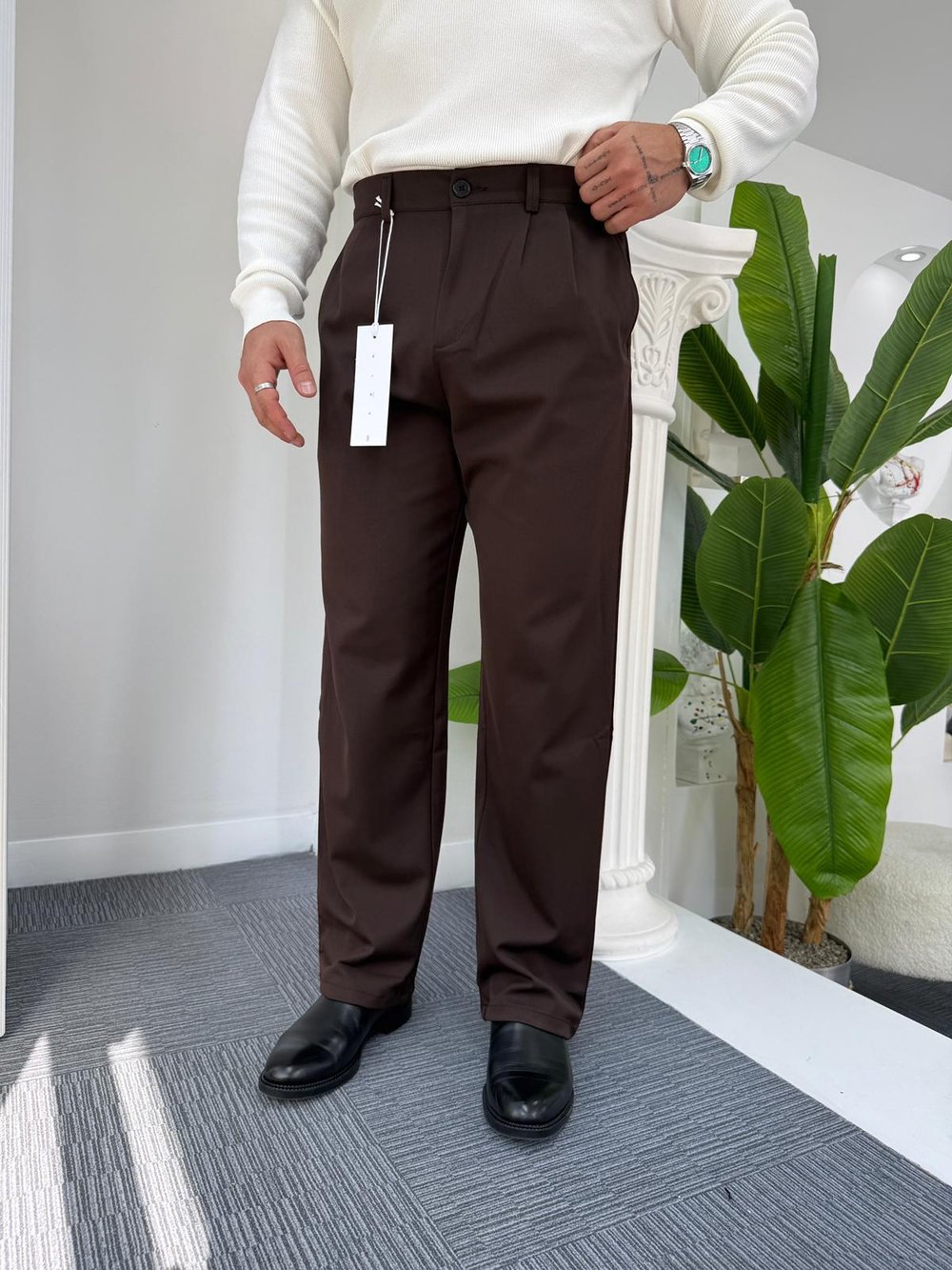 Acı Kahve GG Premium Baggy Kumaş Pantolon