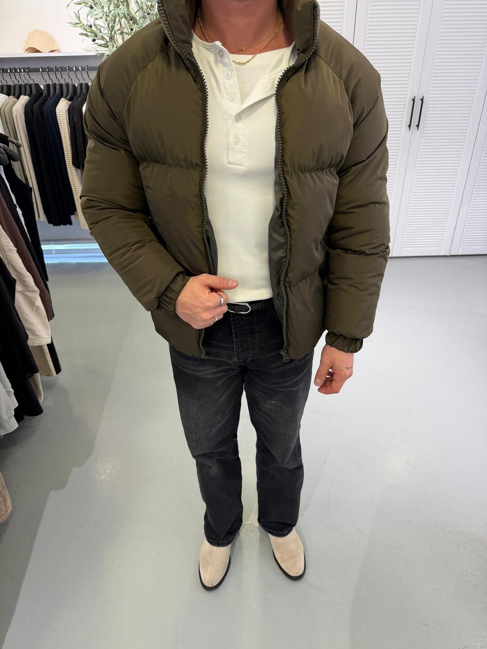 Haki Mr Şişme Mont