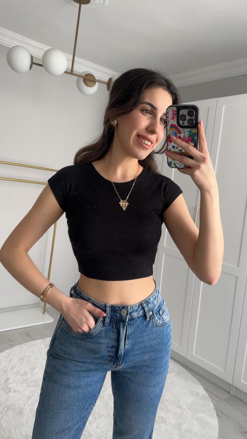 DLV SİYAH CROP