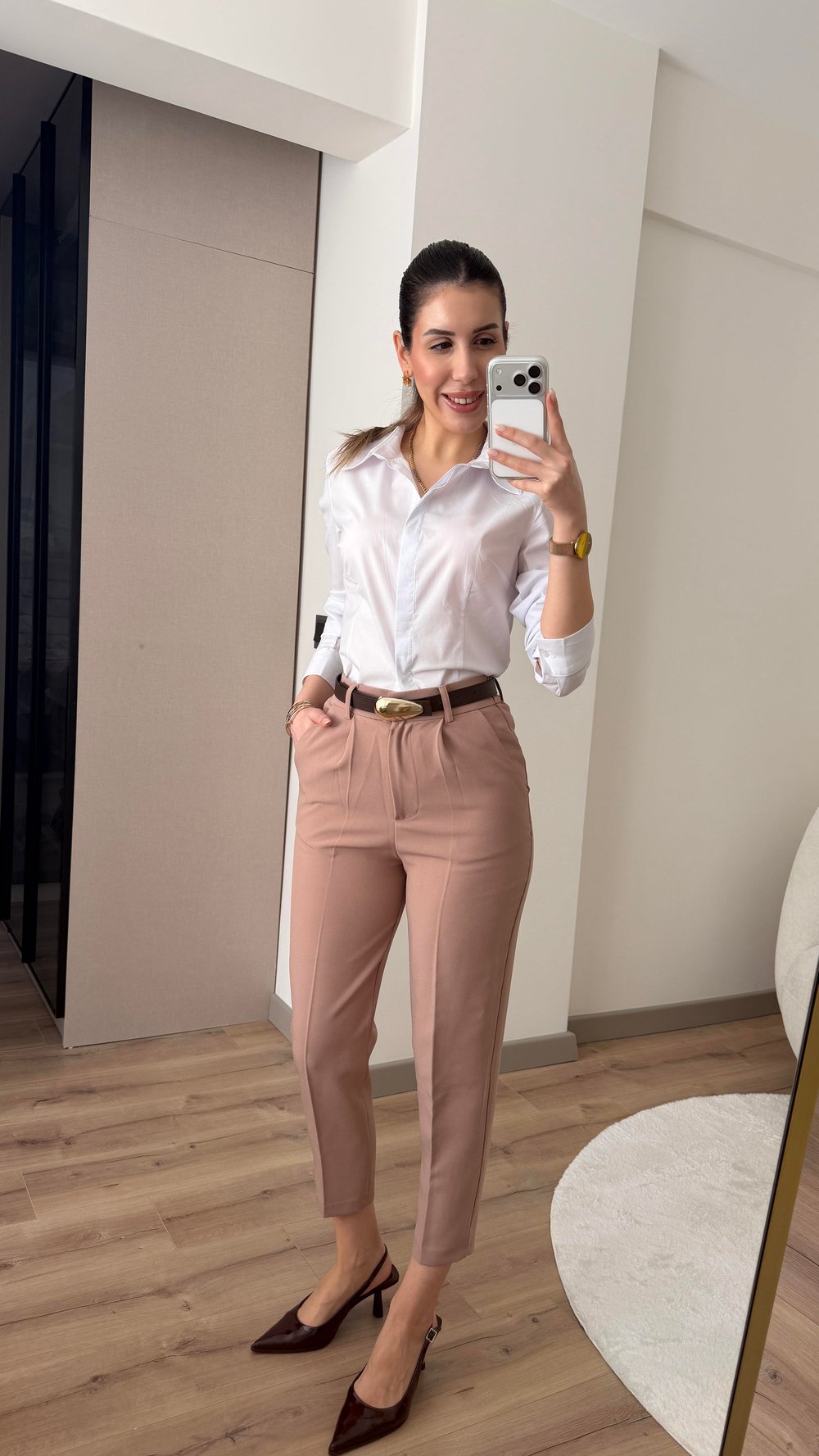 KEMERLİ CAMEL HAVUÇ PANTOLON