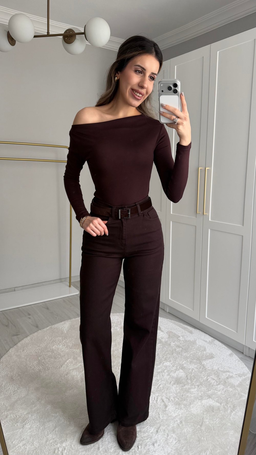 LİKRALI STRAİGHT ACI KAHVE JEAN