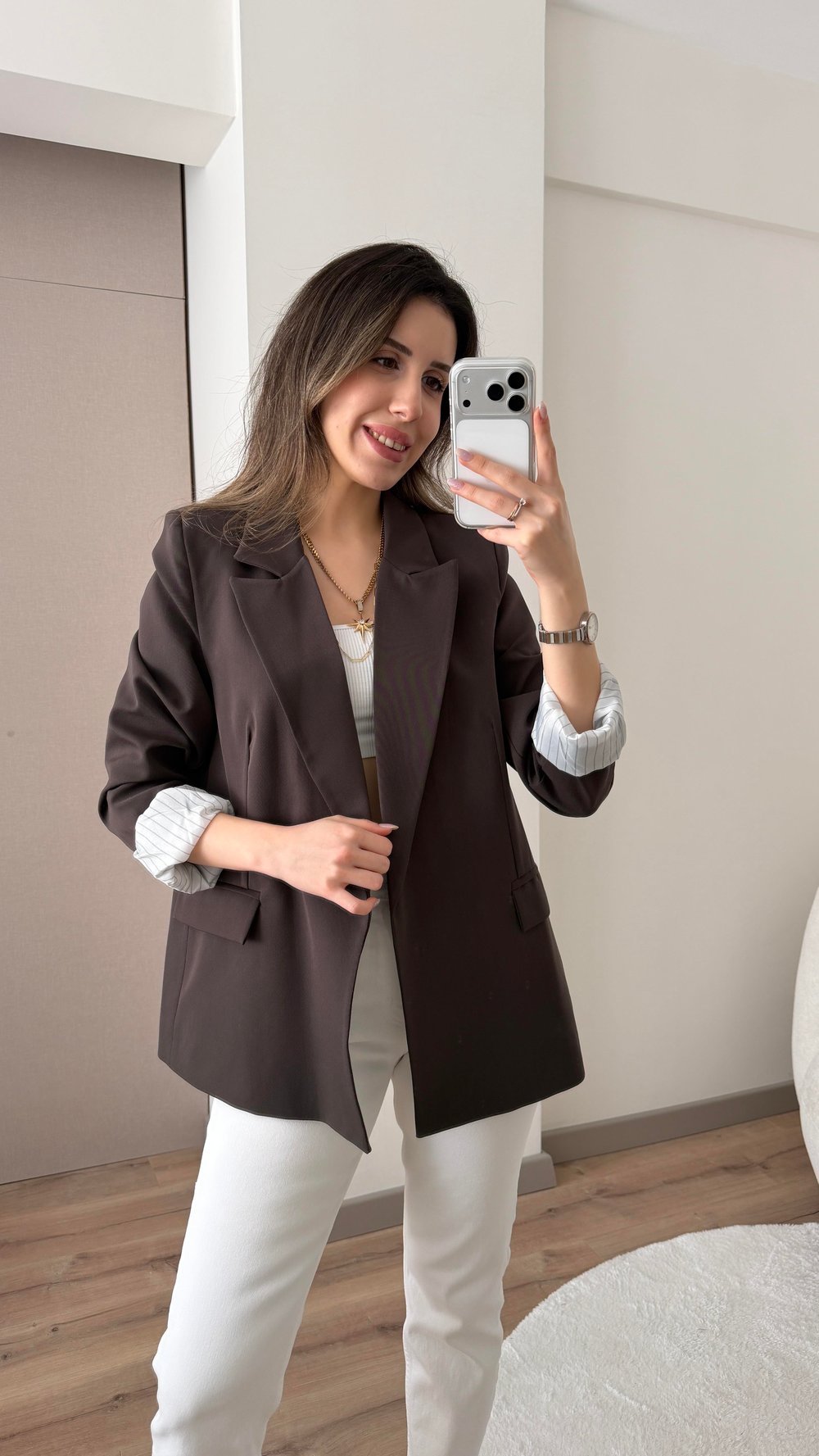 PREMİUM ACI KAHVE BLAZER CEKET