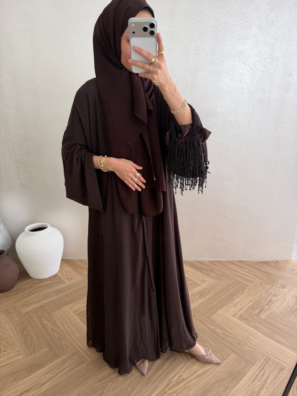 Alia Şifon Abaya - Kahve