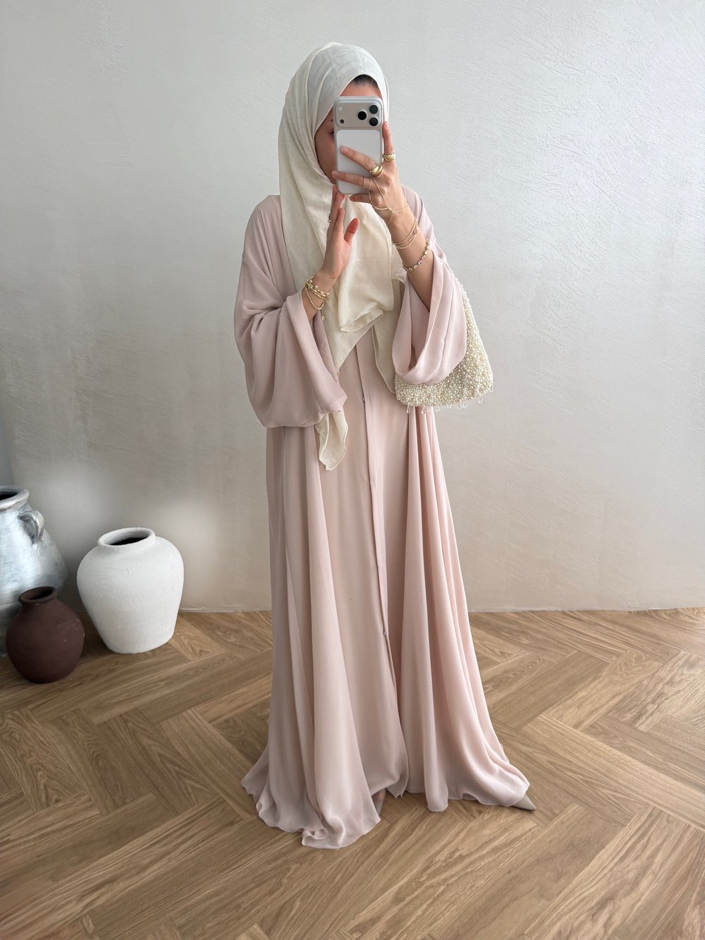 Alia Şifon Abaya - Pudra