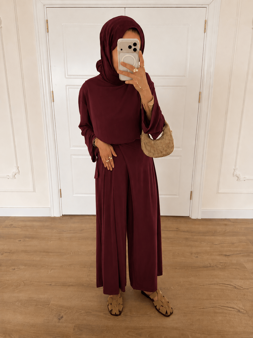 Oversize Oysho Takım - Bordo