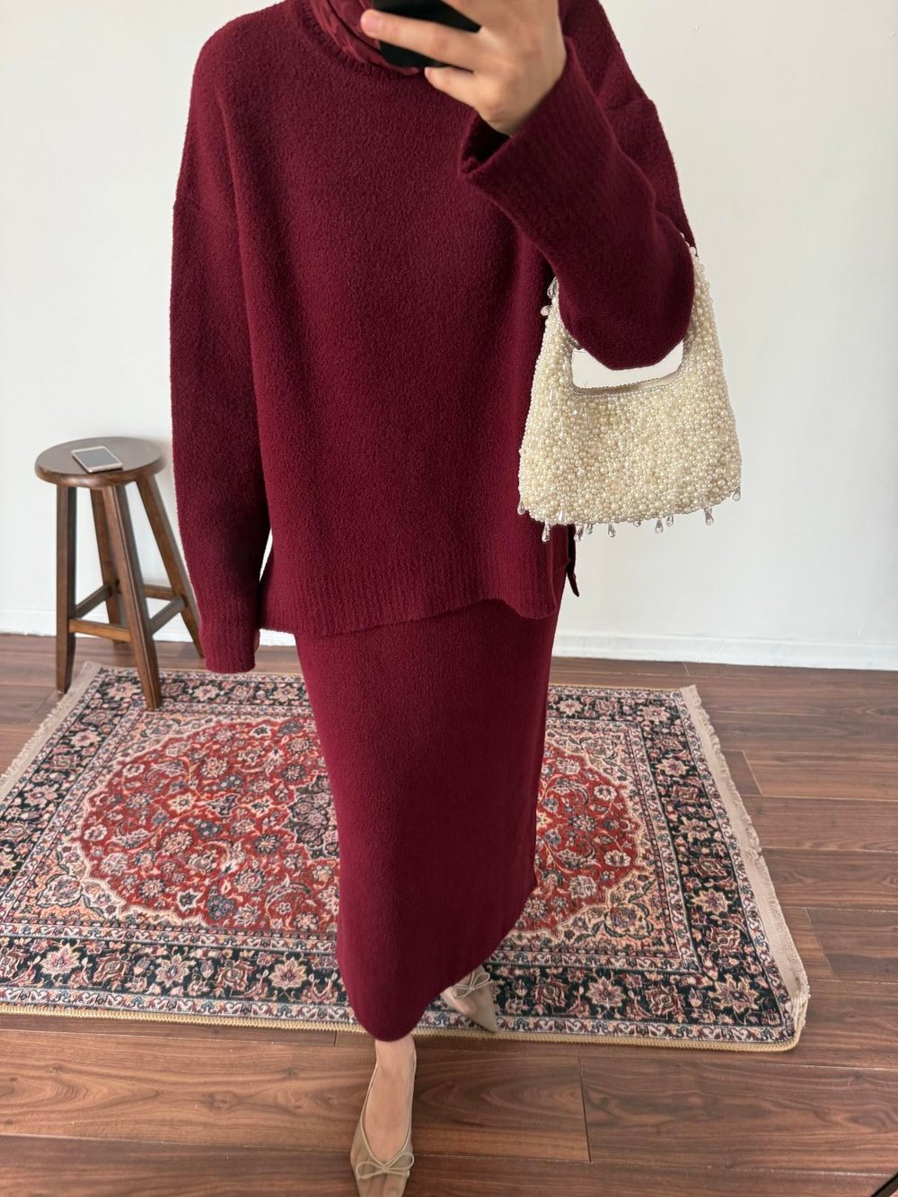 Peluş Takım - Bordo
