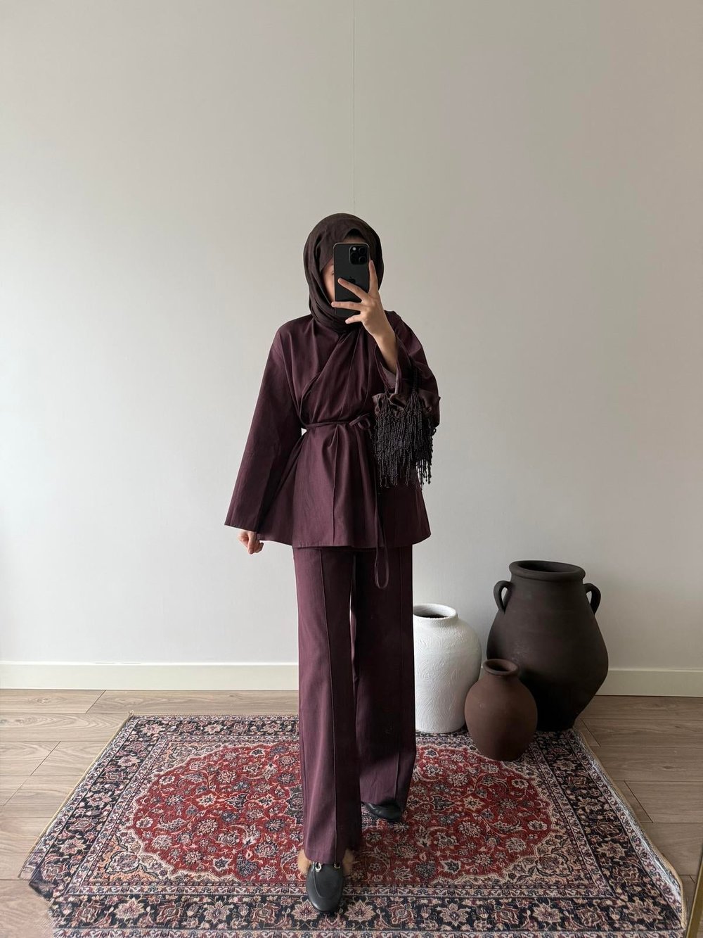 Premium Kot Takım - Bordo