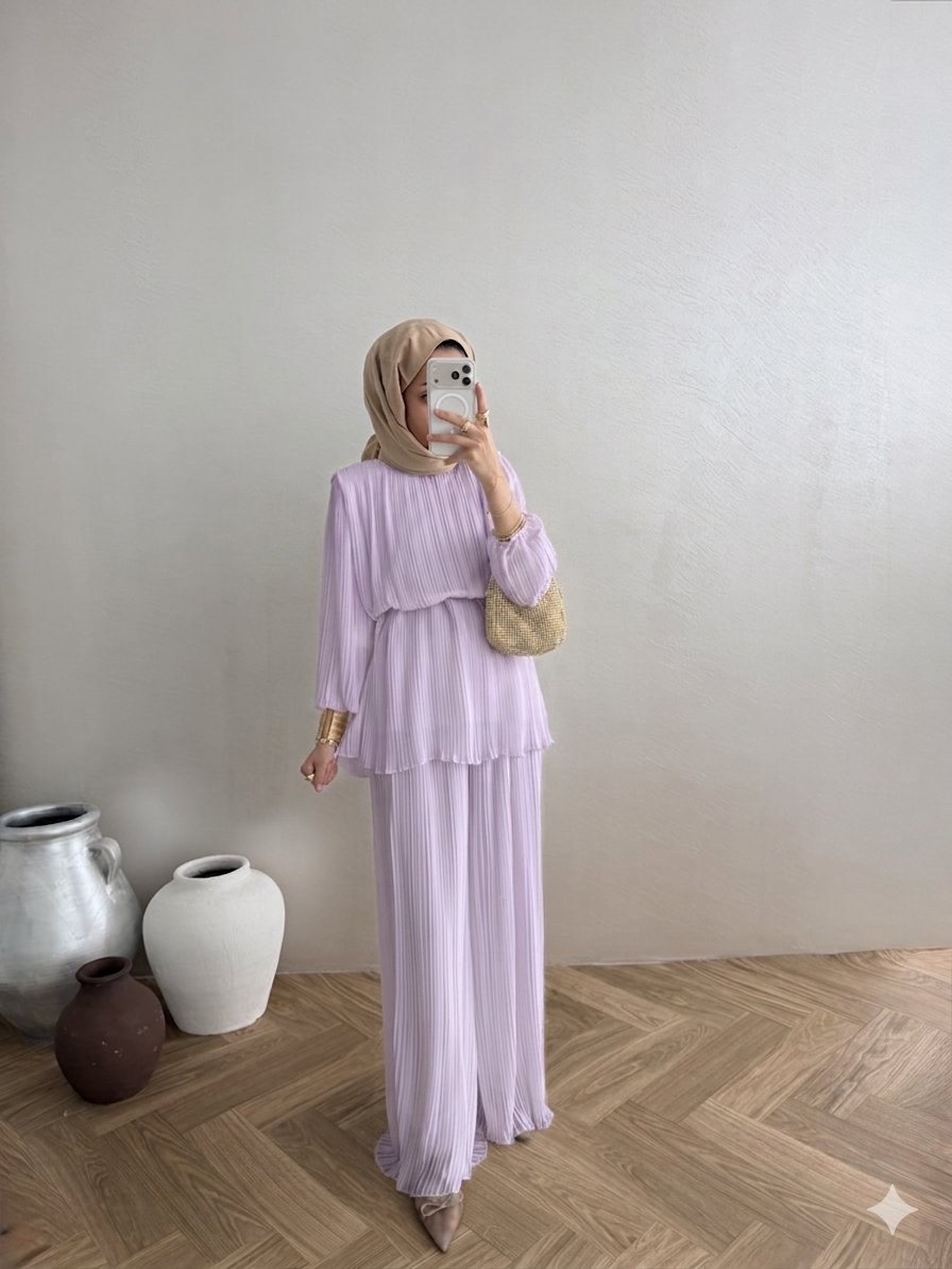 Premium Piliseli Takım - Lila ( Ön Sipariş ) 