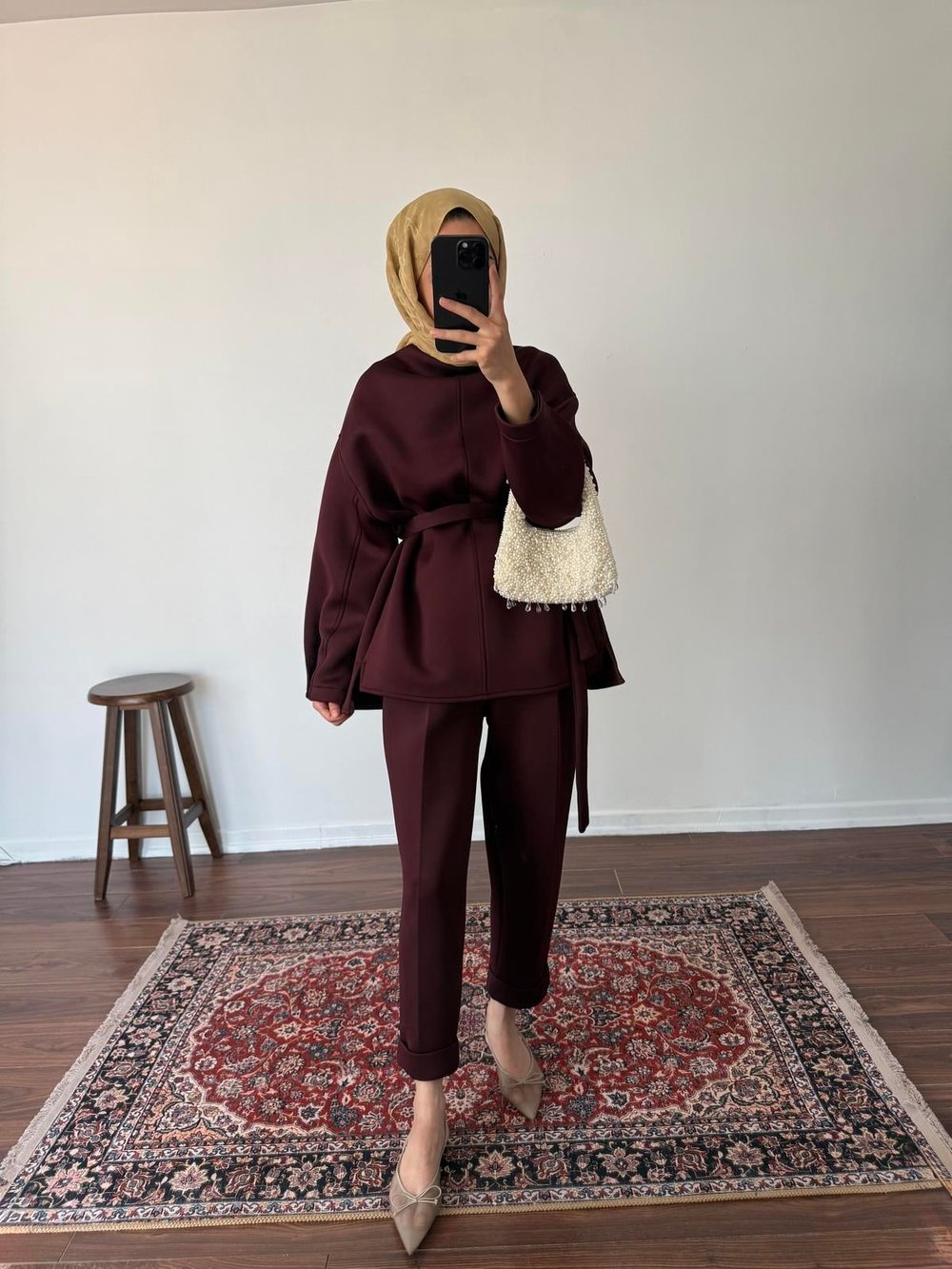 Puffy Scuba Takım - Bordo
