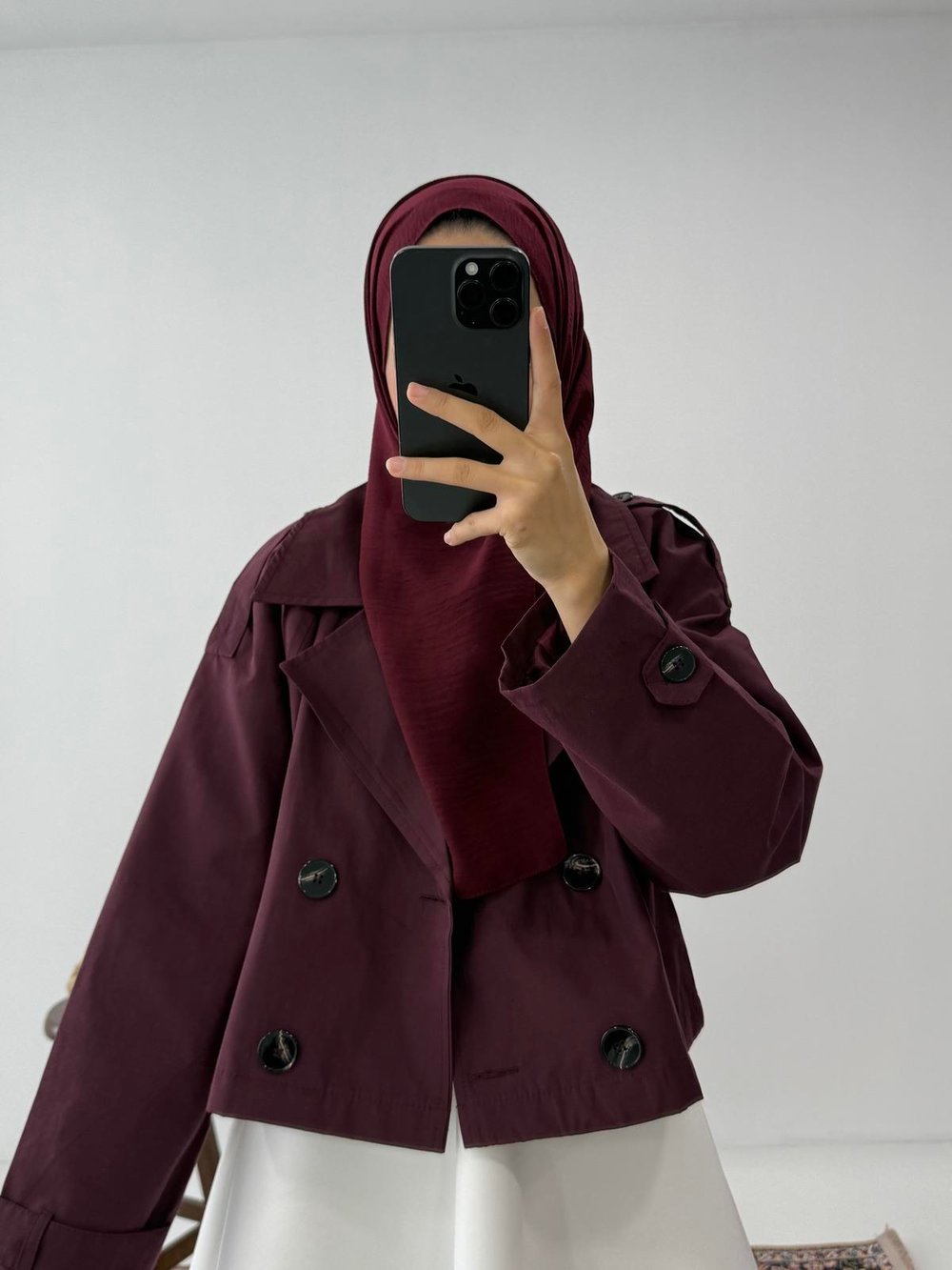 Zra Premium Trençkot - Bordo