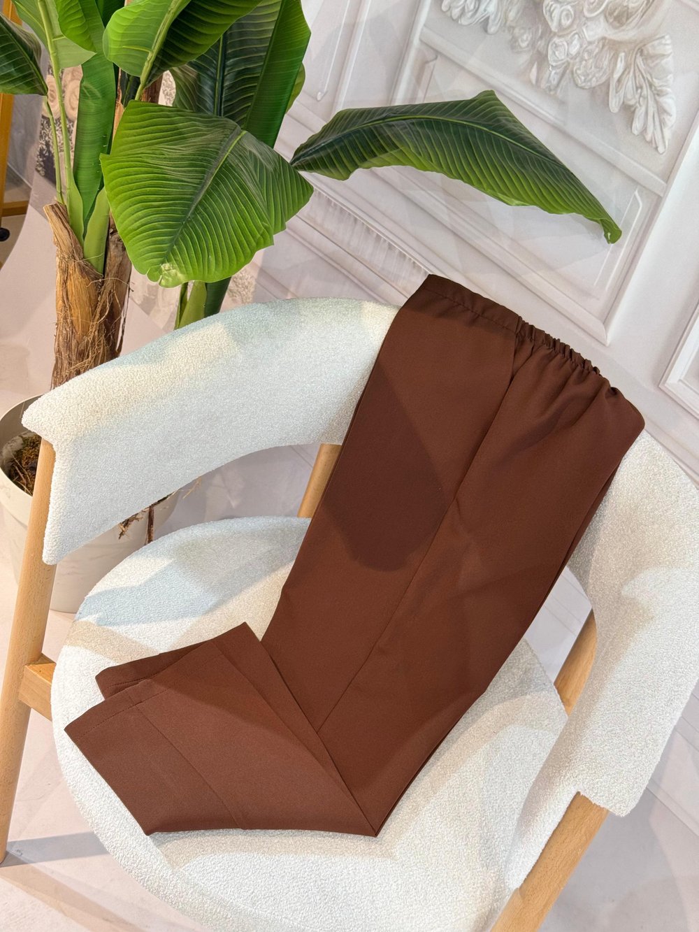 304 KOD DAR PAÇA PANTOLON KAHVE