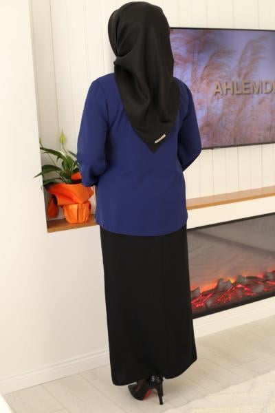 3054 KOD TAŞLI GÖMLEK İNDİGO