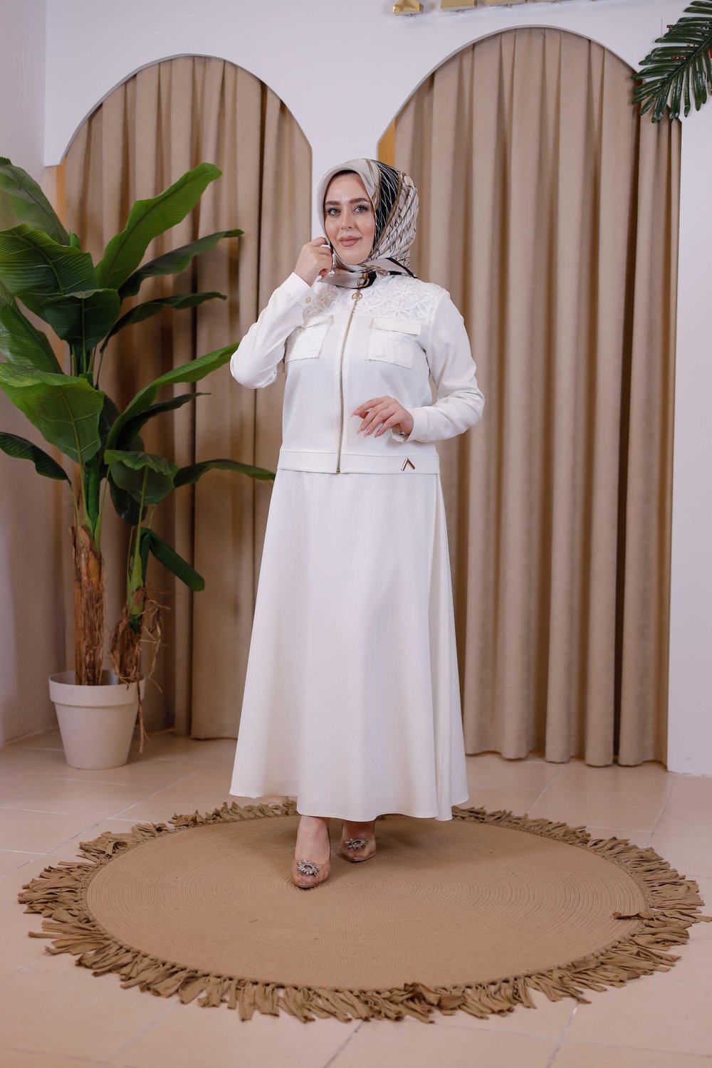 7112-1 KOD KLOŞ ETEK EKRU