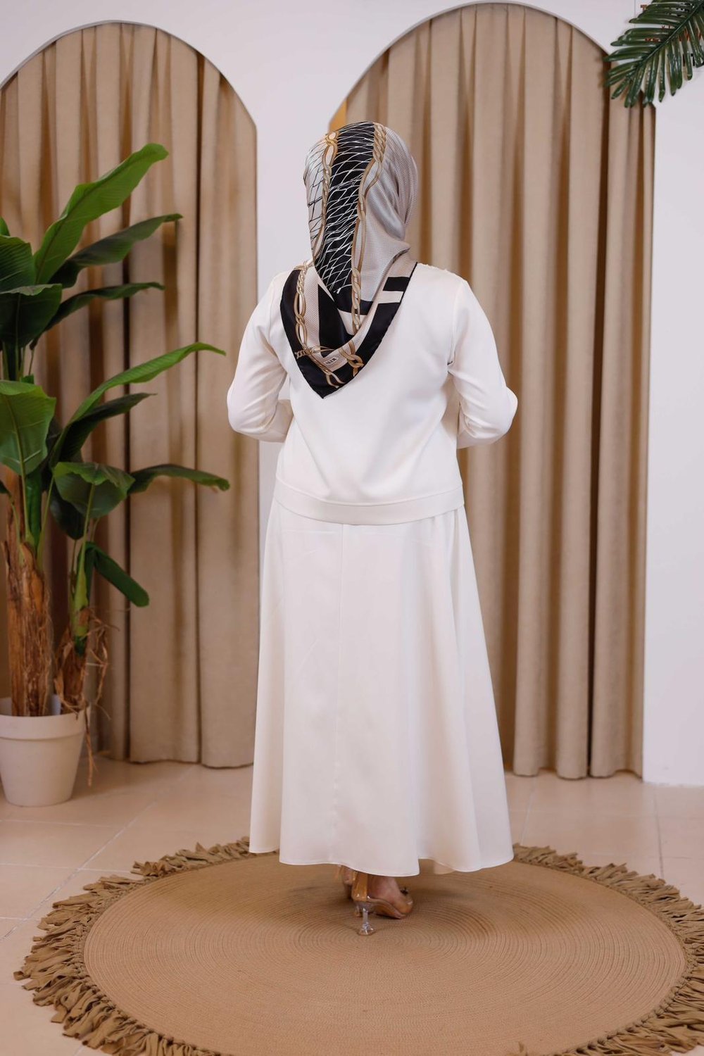 7113 KOD GÜPÜR DETAYLI CEKET EKRU