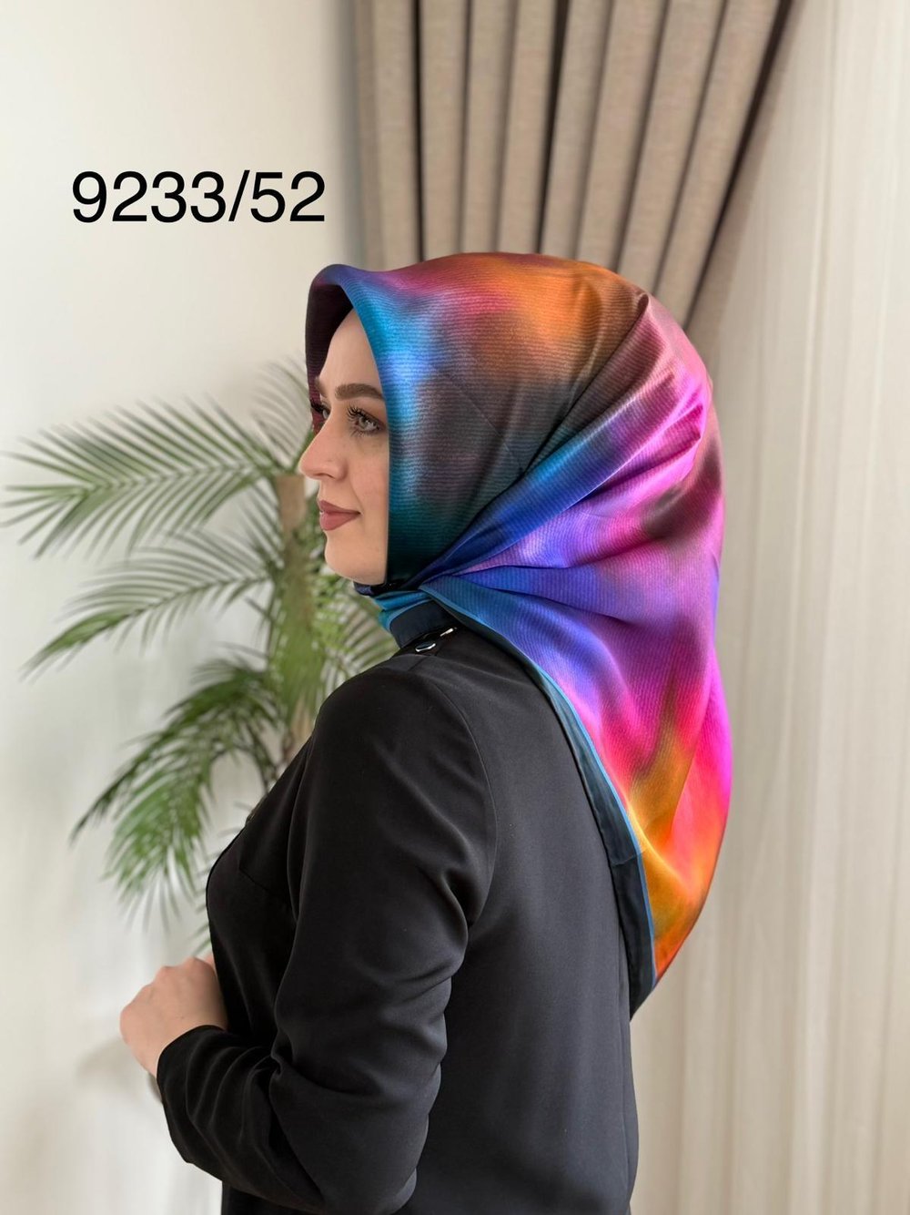 9233/52 KOD RENKLİ ARMİNE SAF İPEK EŞARP MOR