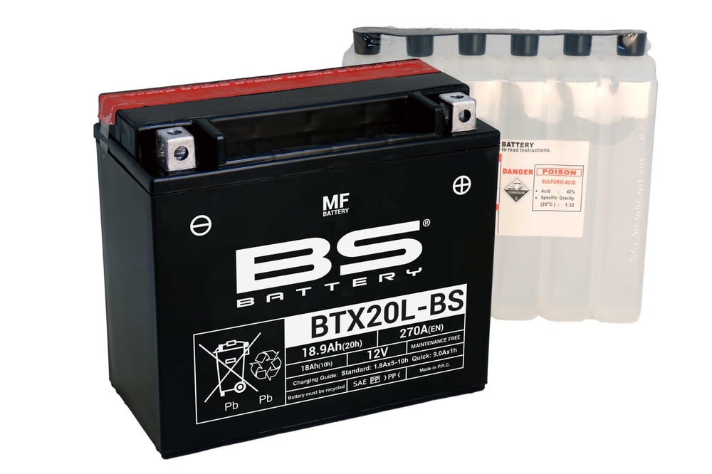 BS BATTERY BTX20L-BS Motosiklet Aküsü