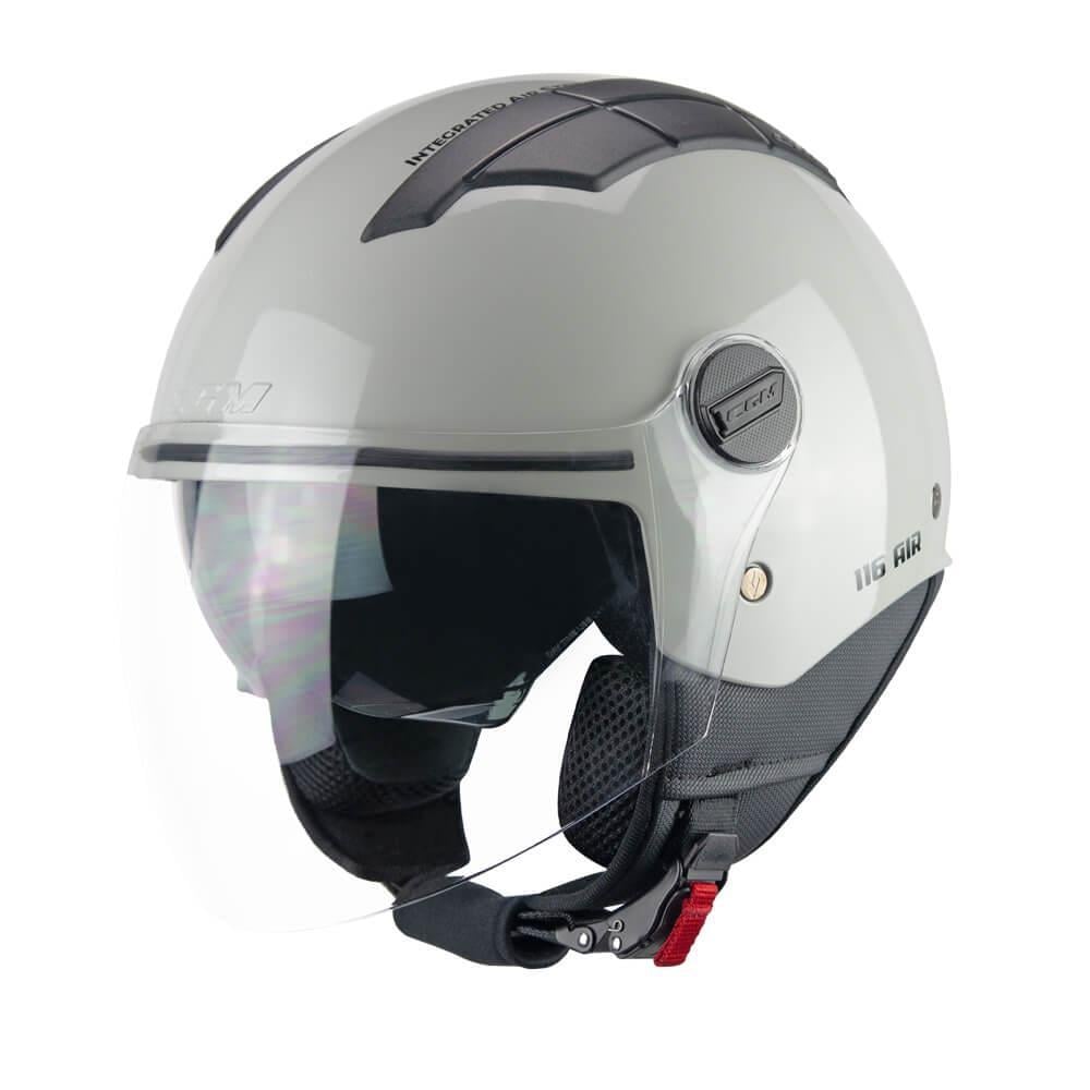 CGM 116A AIR Açık Kask GRİ Uzun Vizör+Güneş Vizörlü -L