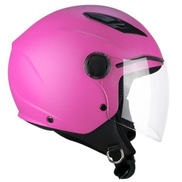 CGM 2MHA S-KAP ÇOCUK AÇIK MOTOSİKLET KASKI PEMBE / YM