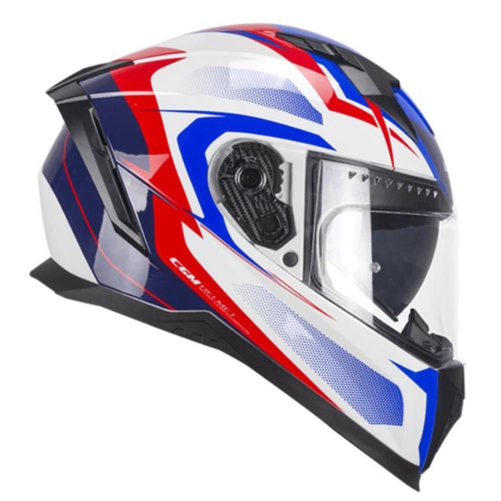 CGM 311G BLAST SPORT KAPALI KASK Beyaz-Mavi S