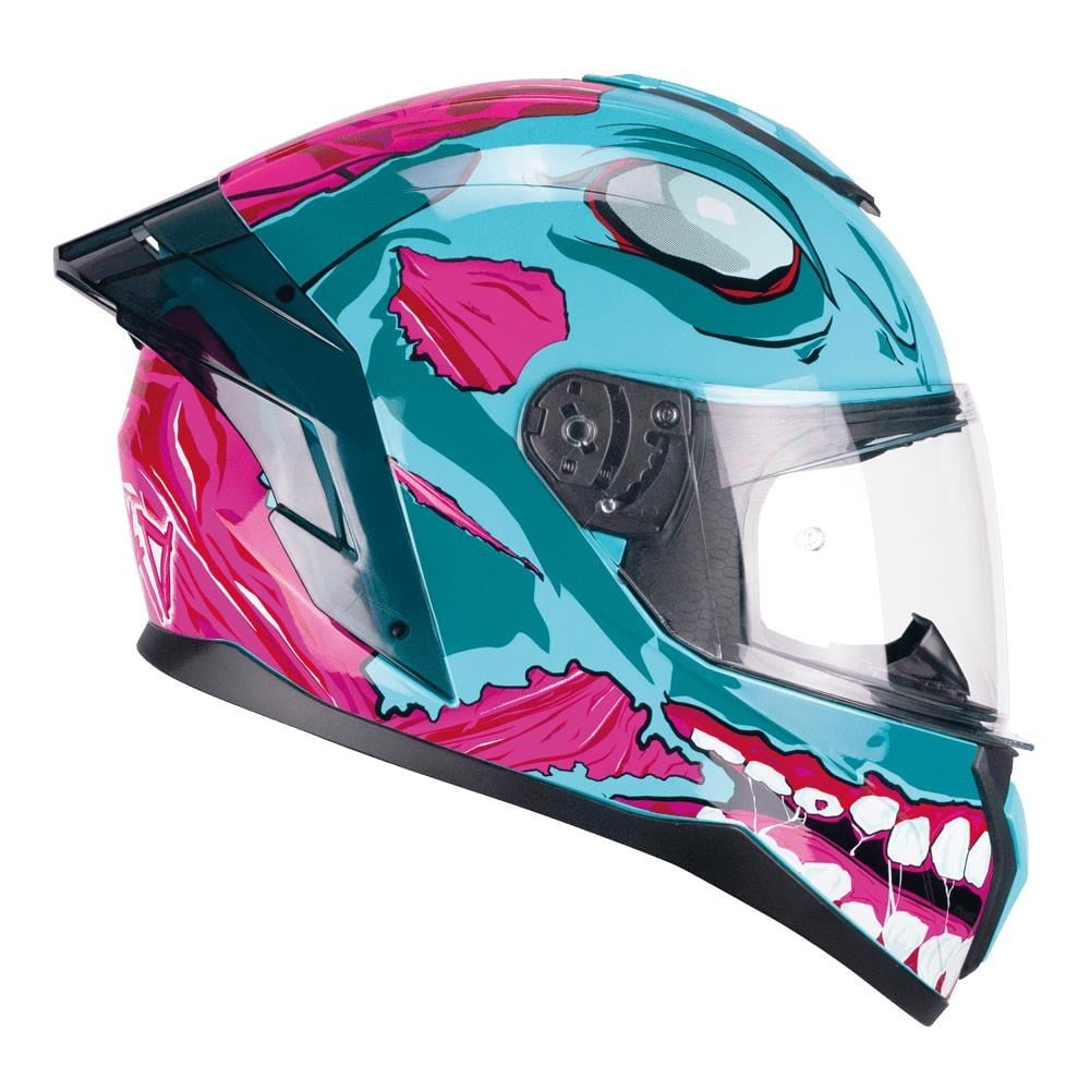 CGM 330R RIOT UNDEAD Kapalı Kask Mavi/Rosa-M