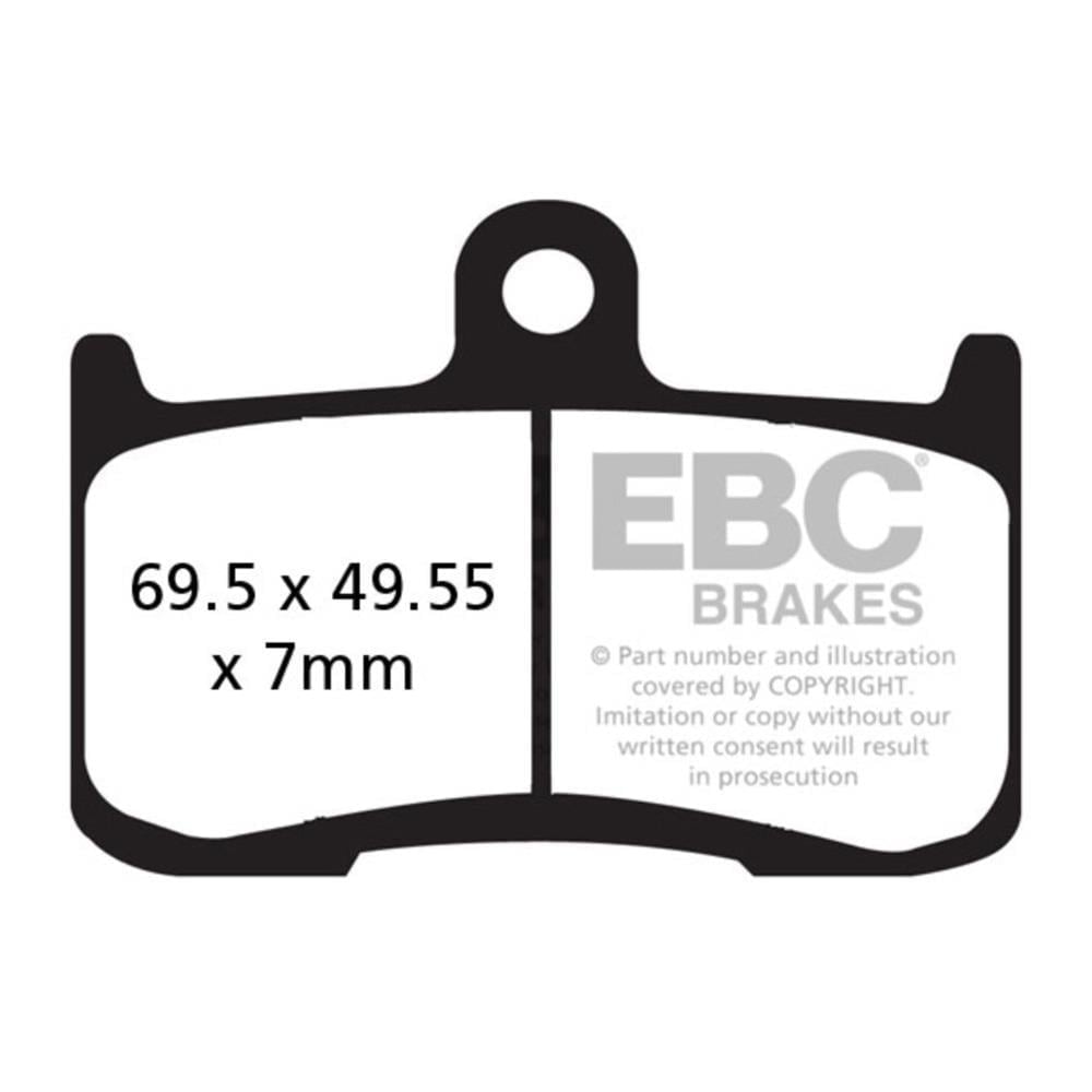 EBC FA347HH KAWASAKI Z800/Z900/Z1000, TRIUMPH S.TRIPLE 675 , TIGER 1050  SINTER ON