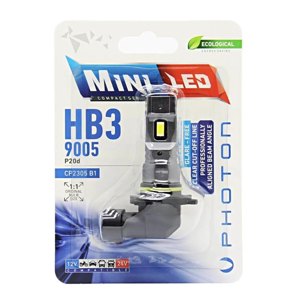 PHOTON MINI HB3 9005 12-24V COMPACT LED (TEKLİ BLİSTER) CP2305 B1