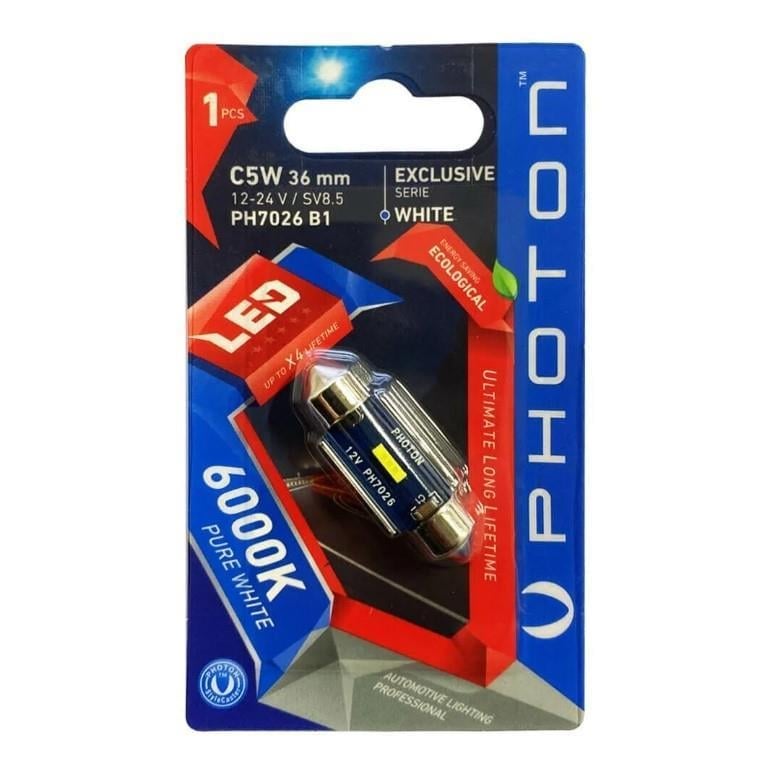Photon C5W 12V 36MM EXCLUSIVE CANBUS SOFIT LED (TEKLİ BLİSTER) PH7026 B1