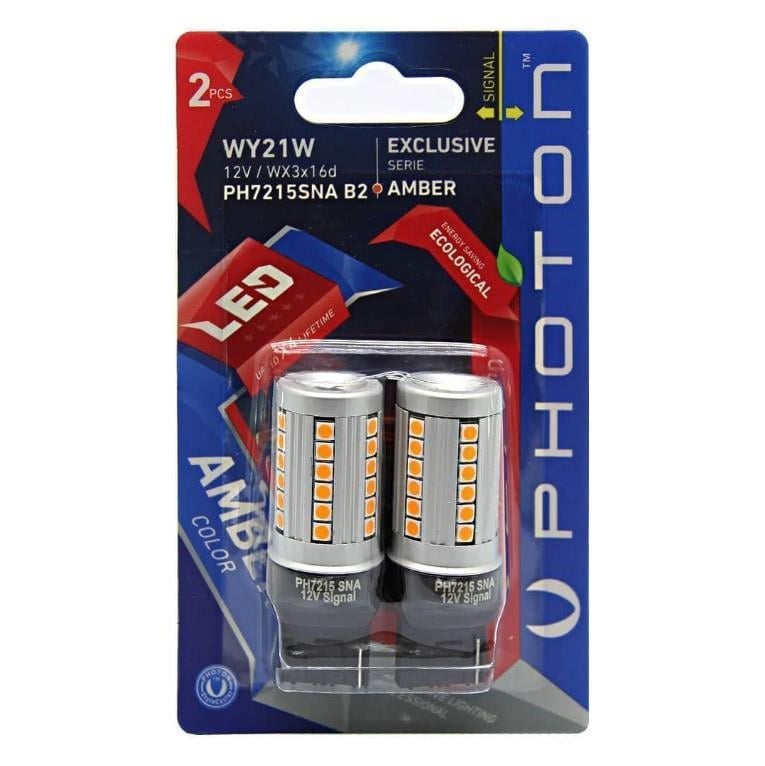 Photon T20 WY21W AMBER SİNYAL LED (2'Lİ BLISTER) PH7215 SNA B2