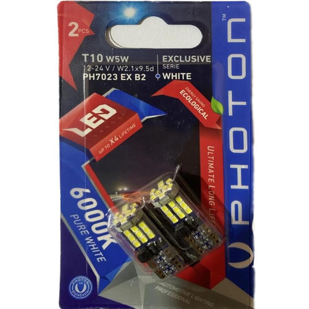T10 W5W 12-24V 27 LED EXCLUSIVE (2Lİ BLİSTER) PH7023 EX B2