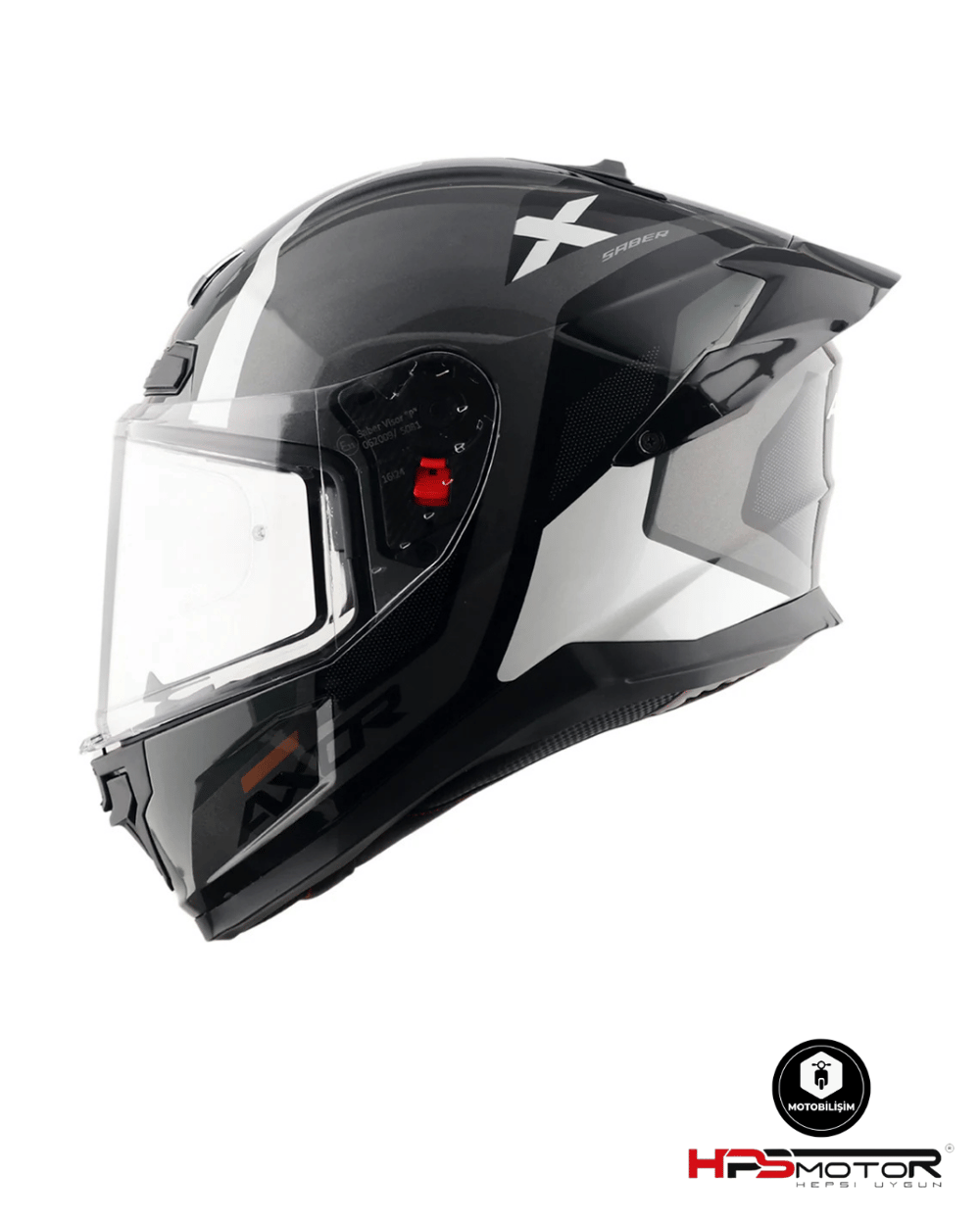 Axor Saber Spark Siyah - Gri Kapalı Kask