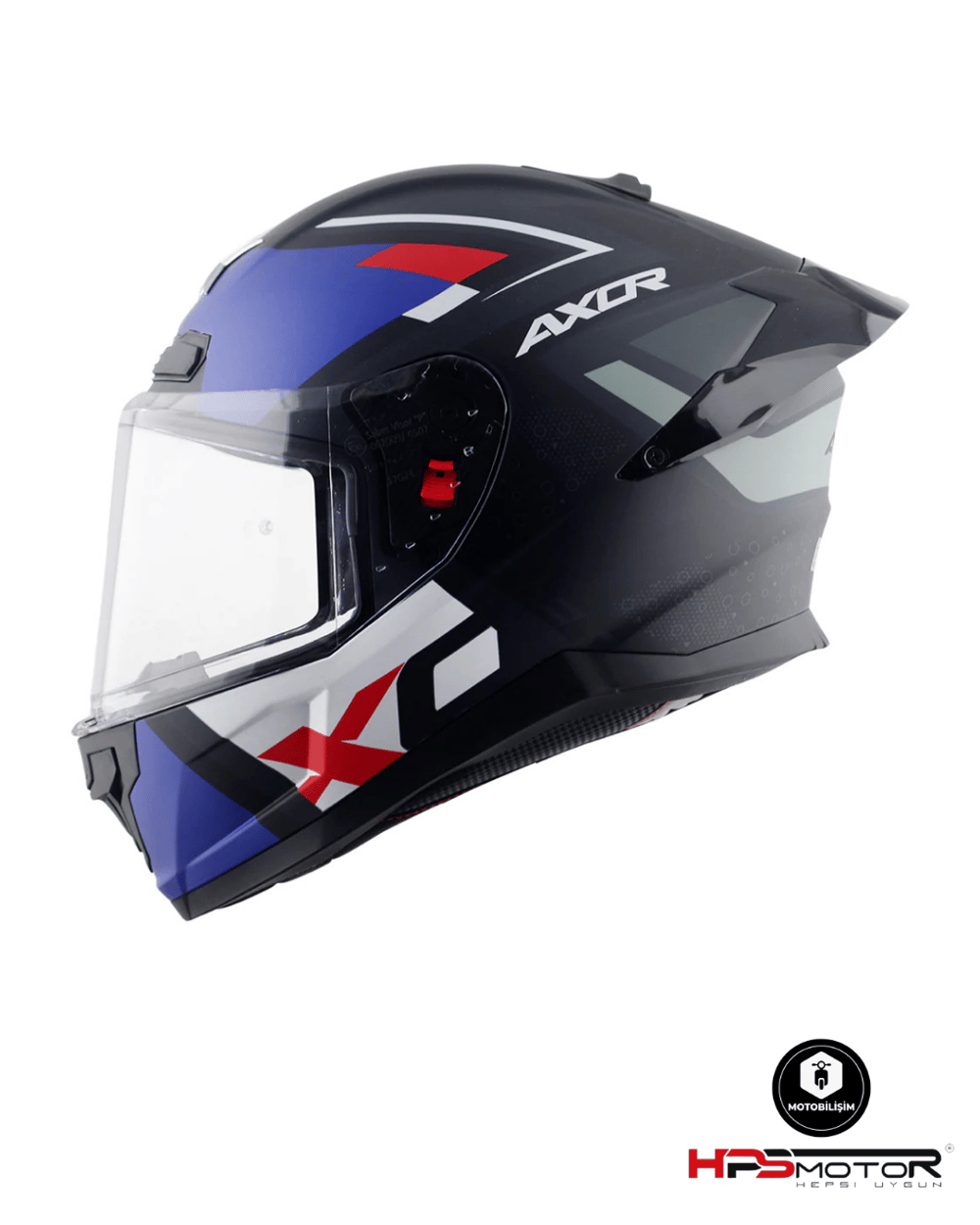 Axor Saber X Sports Siyah - Mavi Kapalı Kask