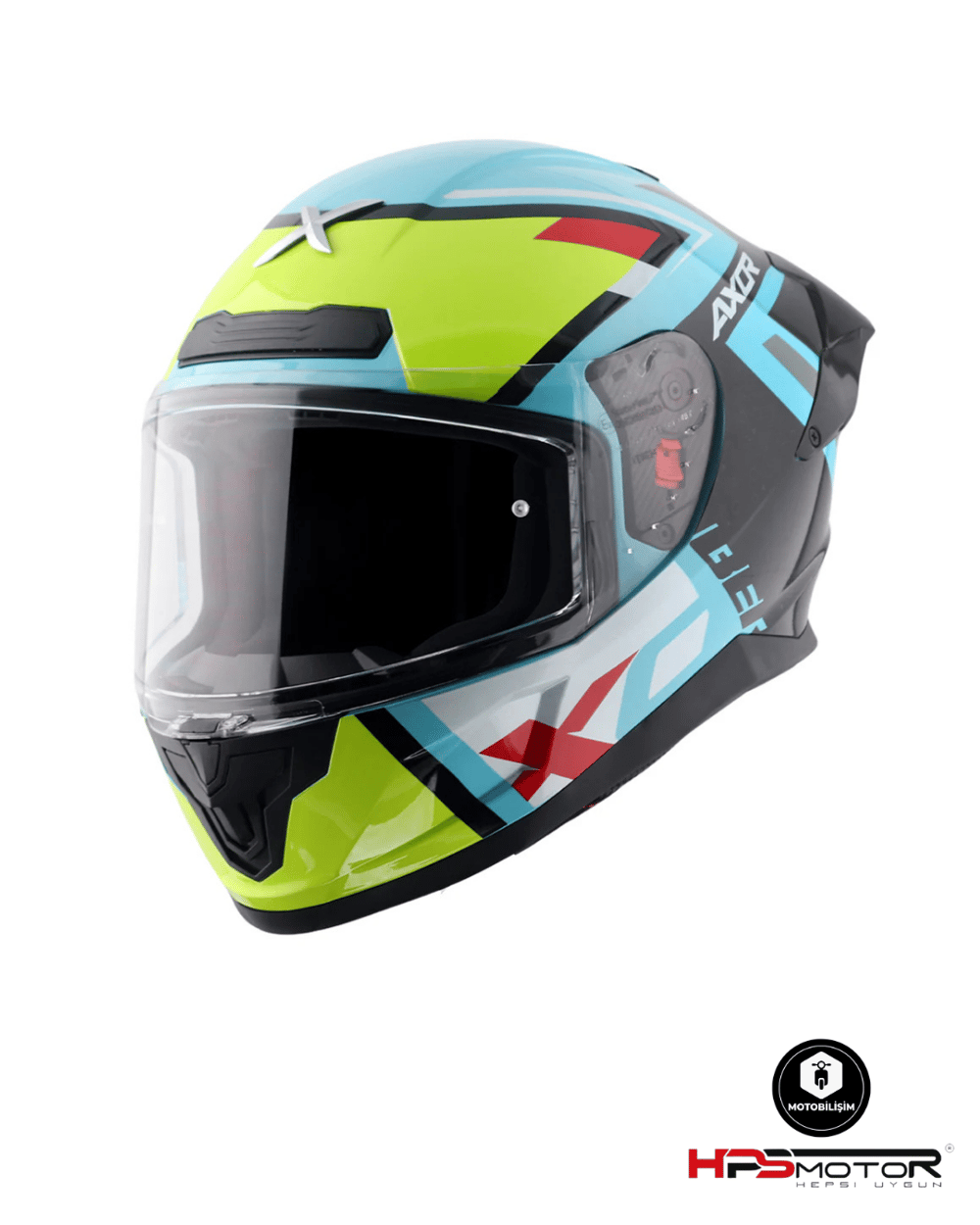 Axor Saber X Sports Siyah-Neon Sarı Kapalı Kask
