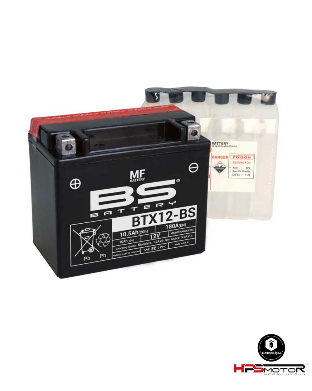 Bs Battery BTX12-BS Akü