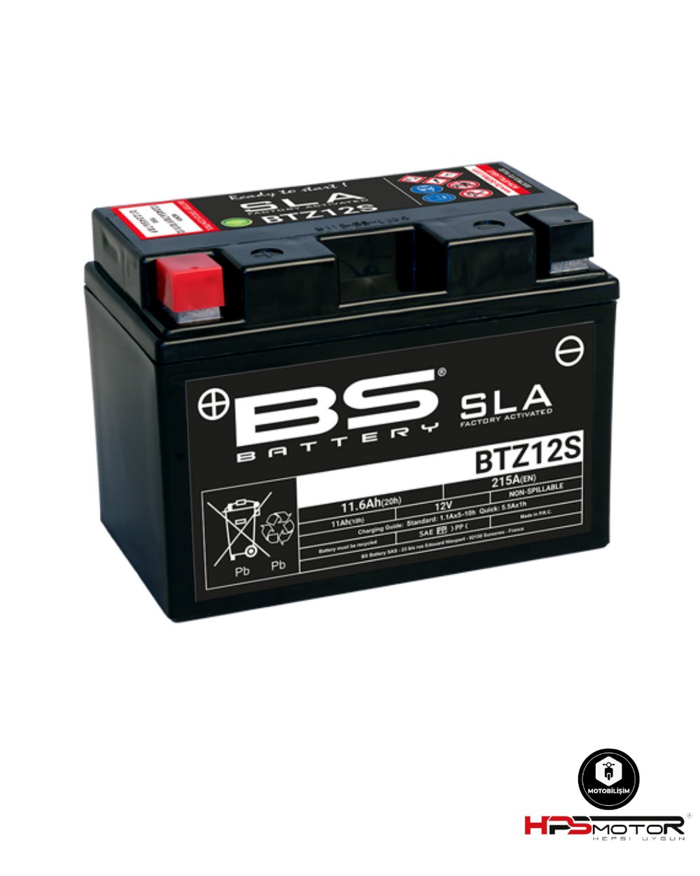Bs Battery BTZ12S Sla Akü