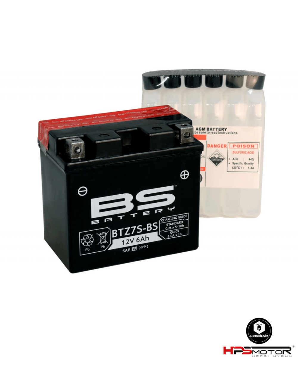 Bs Battery BTZ7S Akü