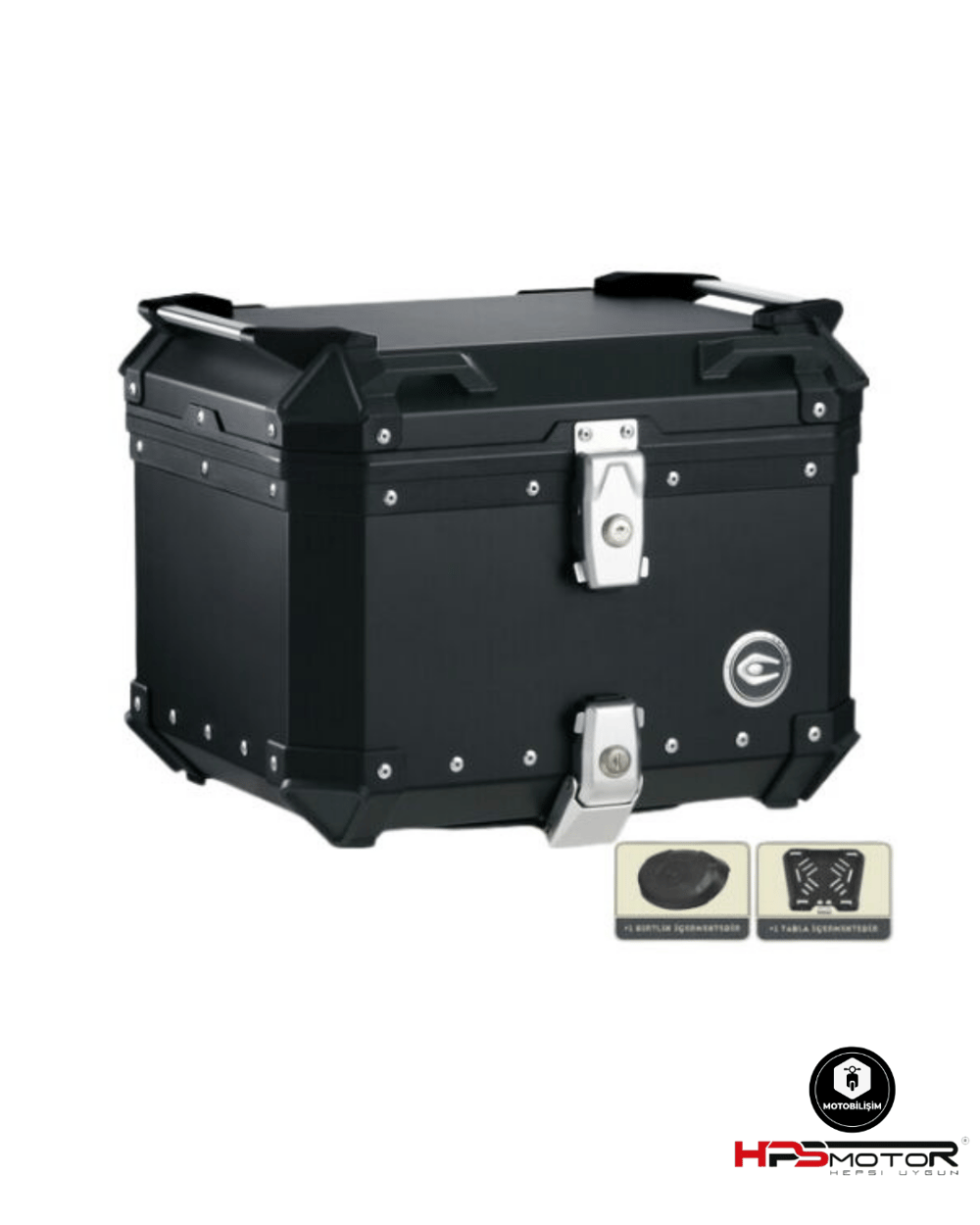 Coocase Alüminyum Arka Çanta Siyah 55 Lt