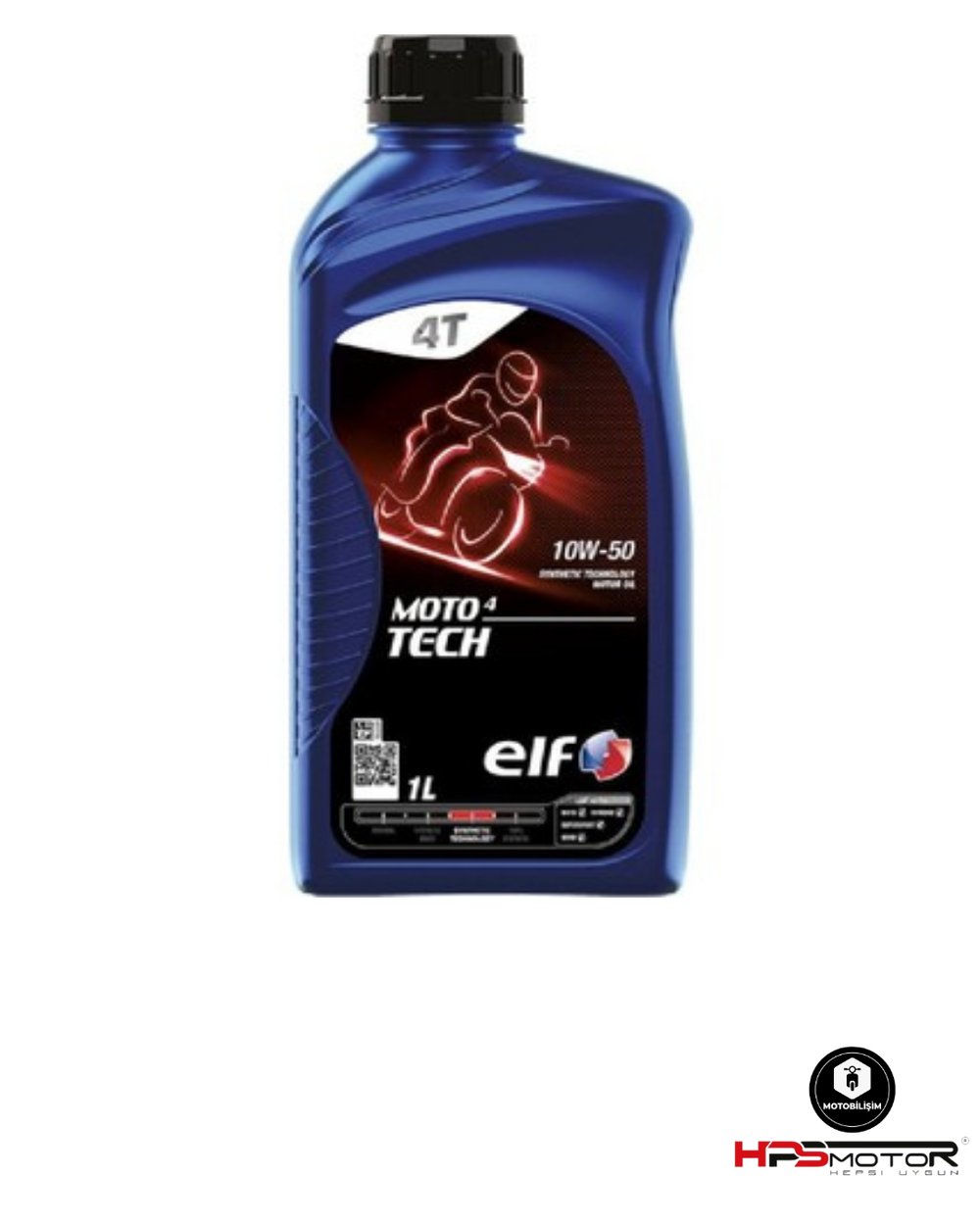 Elf Moto 4 Tech 10W-40 Sentetik Motosiklet Yağı