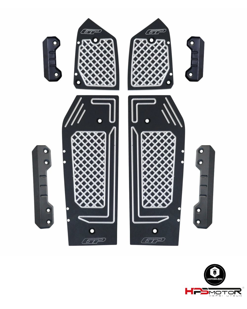 GP Kompozit Honda ADV 350 2023-2025 Uyumlu Basamak Alüminyum Siyah