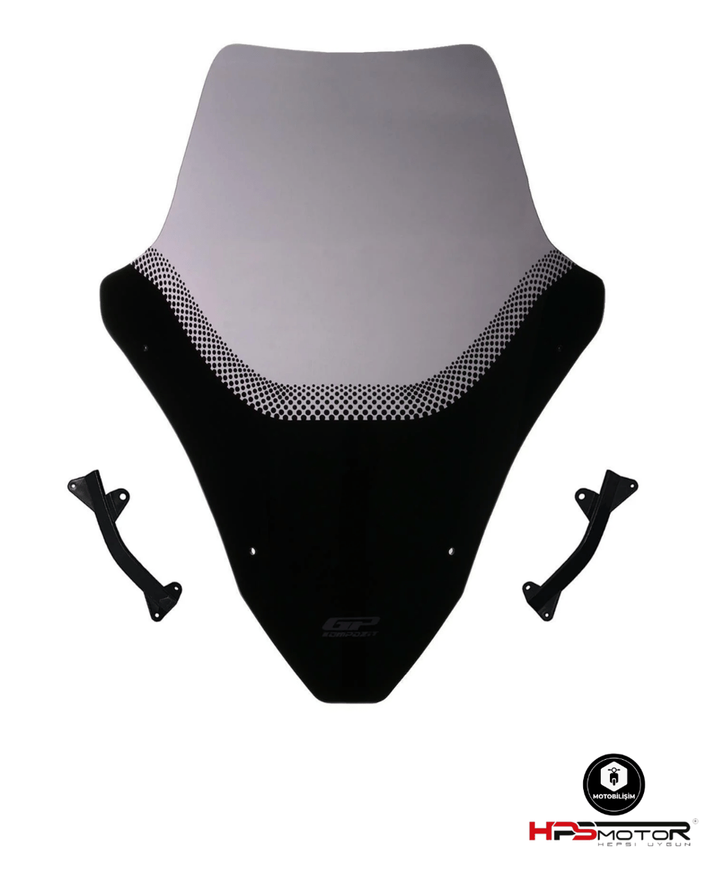 GP Kompozit Honda PCX 125 / 150 2021-2024 Uyumlu Spor Ön Cam Füme
