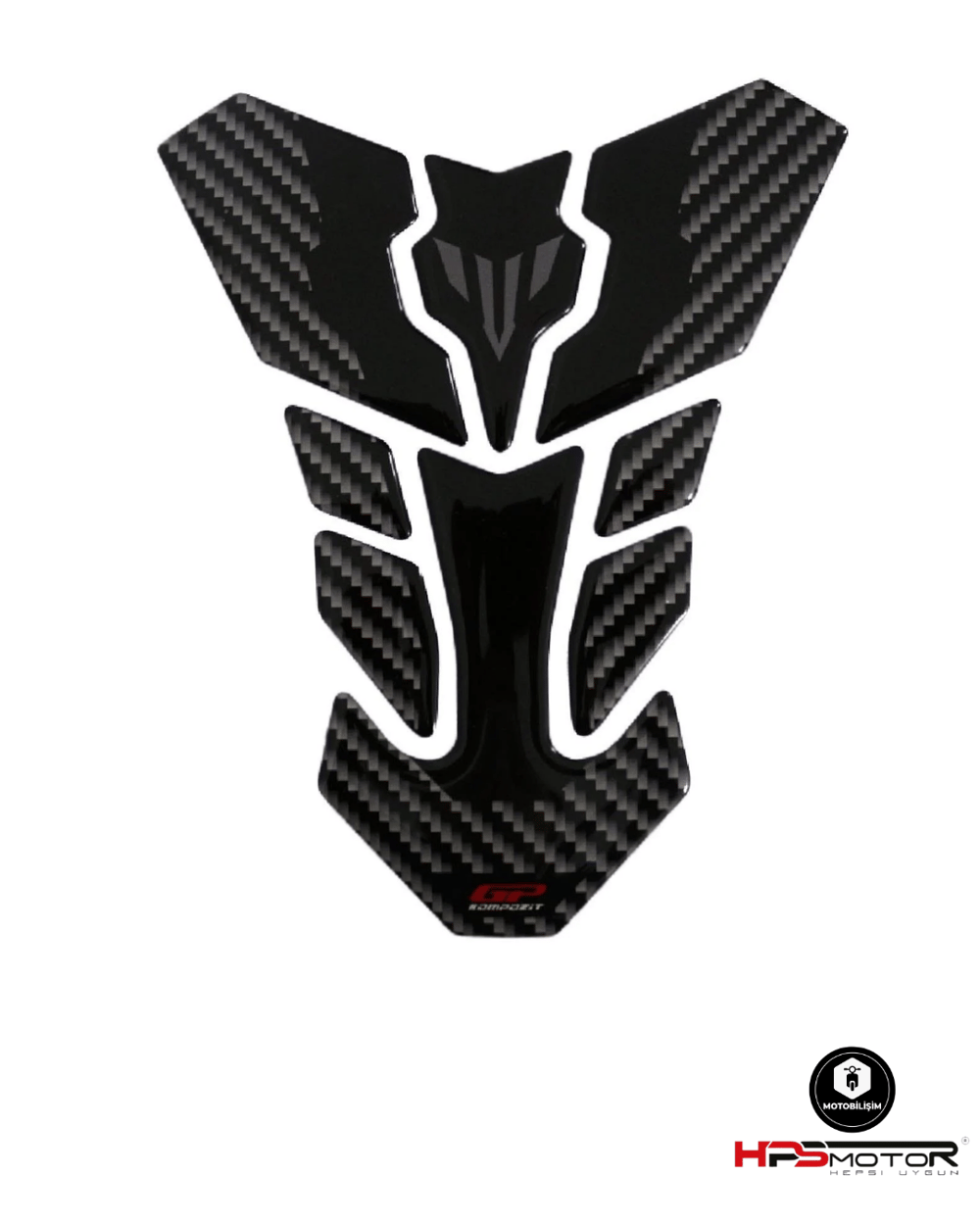 GP Kompozit Yamaha MT-25 2015-2024 Uyumlu Tank Pad Siyah-Karbon